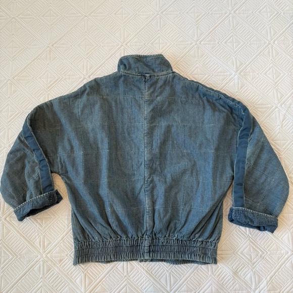 Free People Quilted Dolman Denim Jacket Size S - Picture 11 of 16